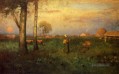 Sonnenuntergang Landschaft Tonalist George Inness